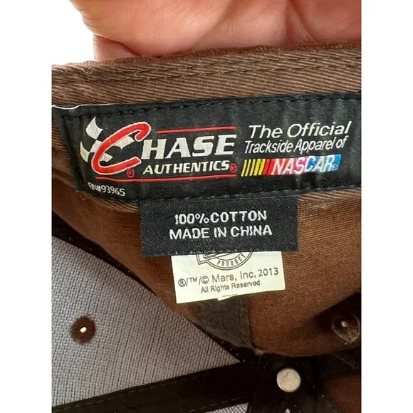 Kyle Busch #18 Joe Gibbs Racing Brown & Yellow NASCAR Adjustable Hat With M&Ms E - Picture 7 of 7